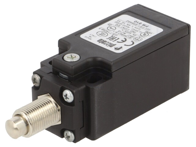 Eindschakelaar; rubber dichting,pin Ø07mm; NO + NC; 10A; PG13,5 Eindschakelaar; rubber dichting,pin Ø07mm; NO + NC; 10A; PG13,5